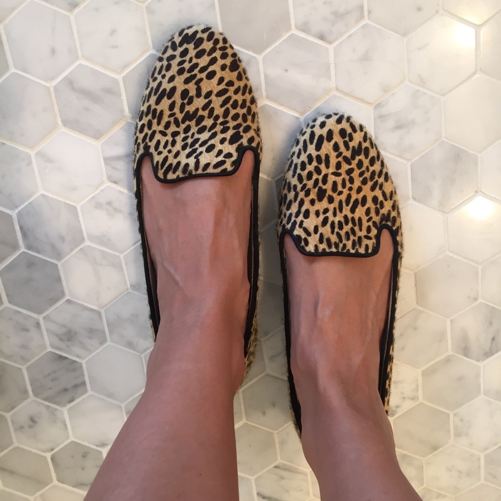 Zara Woman Cheetah Print Loafers